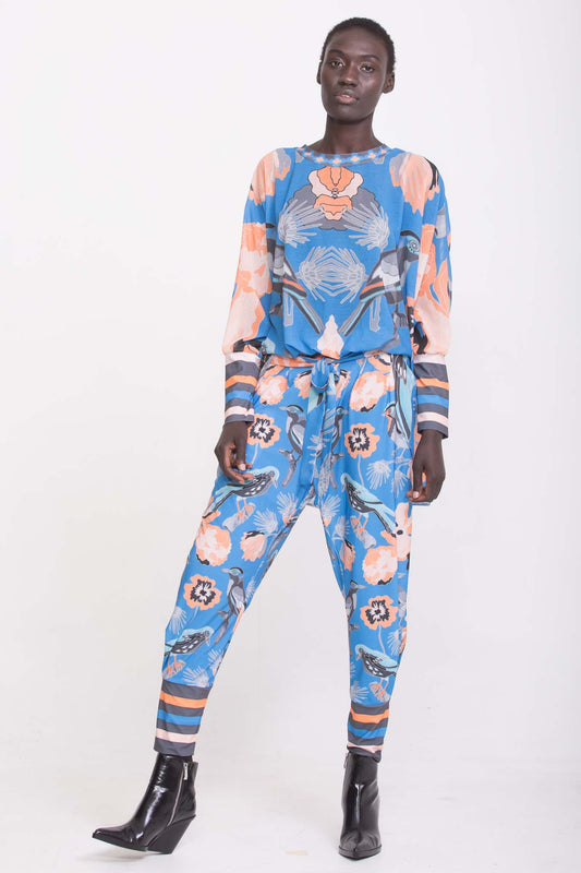 BIG BIRD blue print Outfit Sets Leigh Schubert