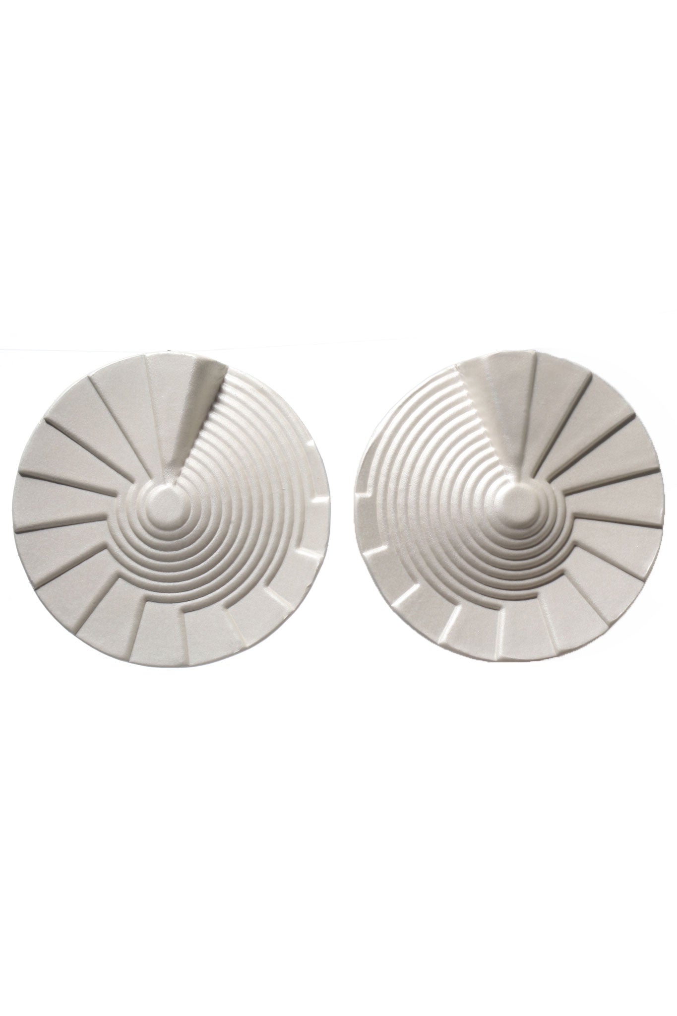 Spiral Earrings Large Pearl