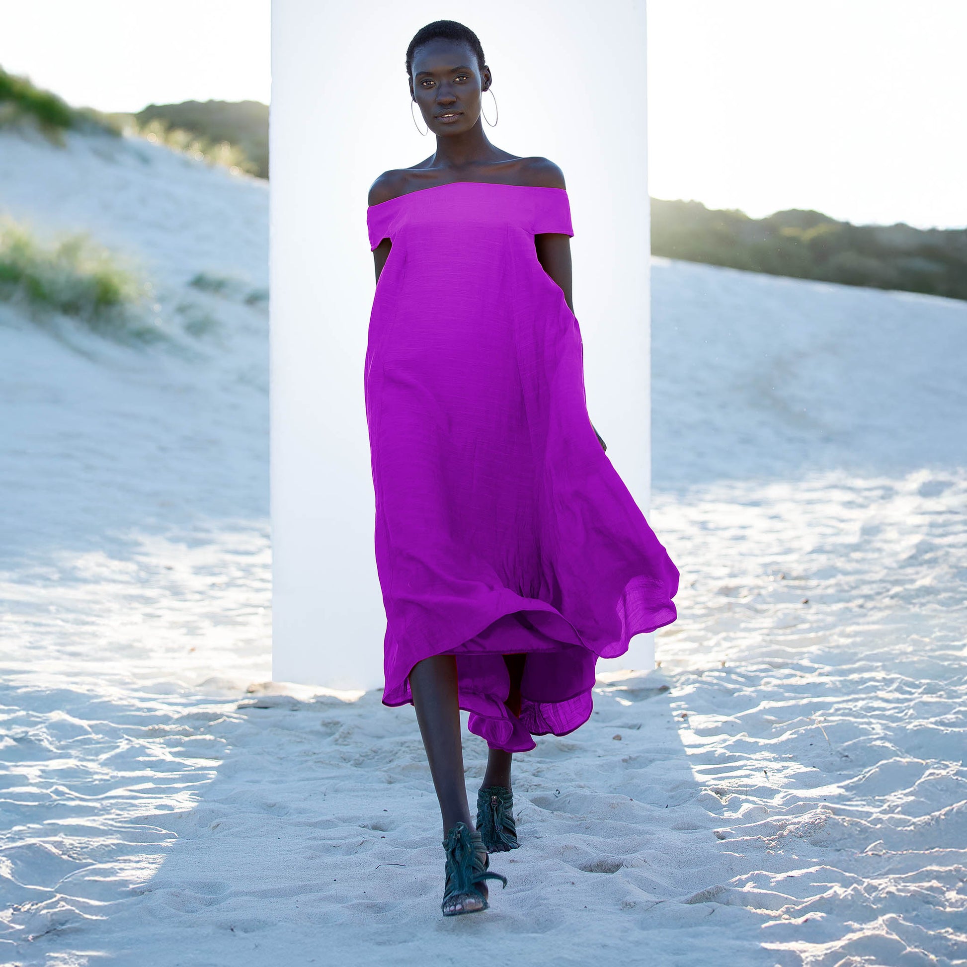 OYSTER Royal Monochrome Floral Print Dresses Leigh Schubert