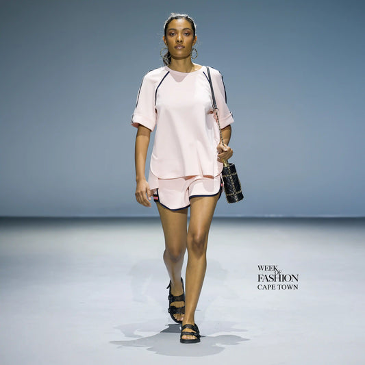 ALRICH Blush Navy Shorts Leigh Schubert