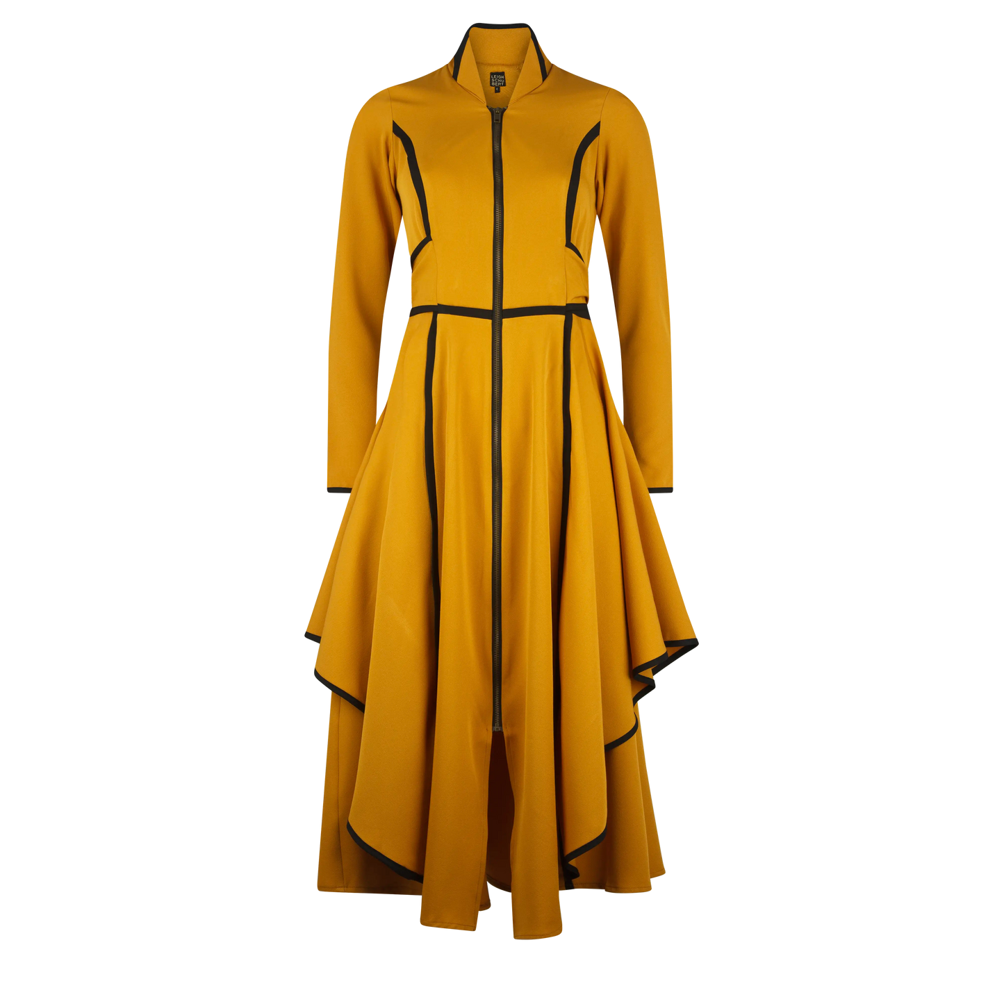 Leigh Schubert Coat Dresses EXCELLA Honey with Black