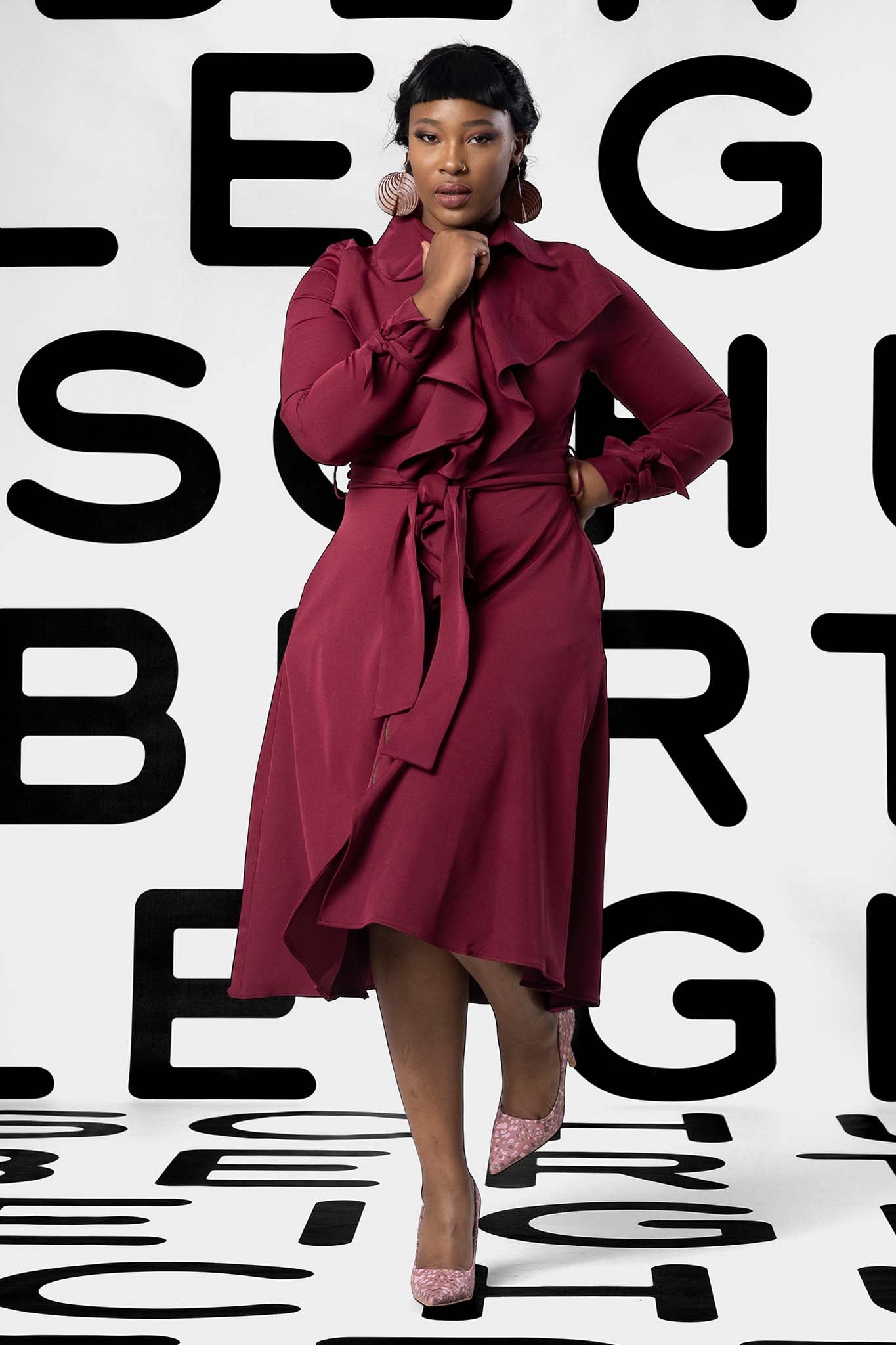 IRIS Navy Coat Dresses Leigh Schubert