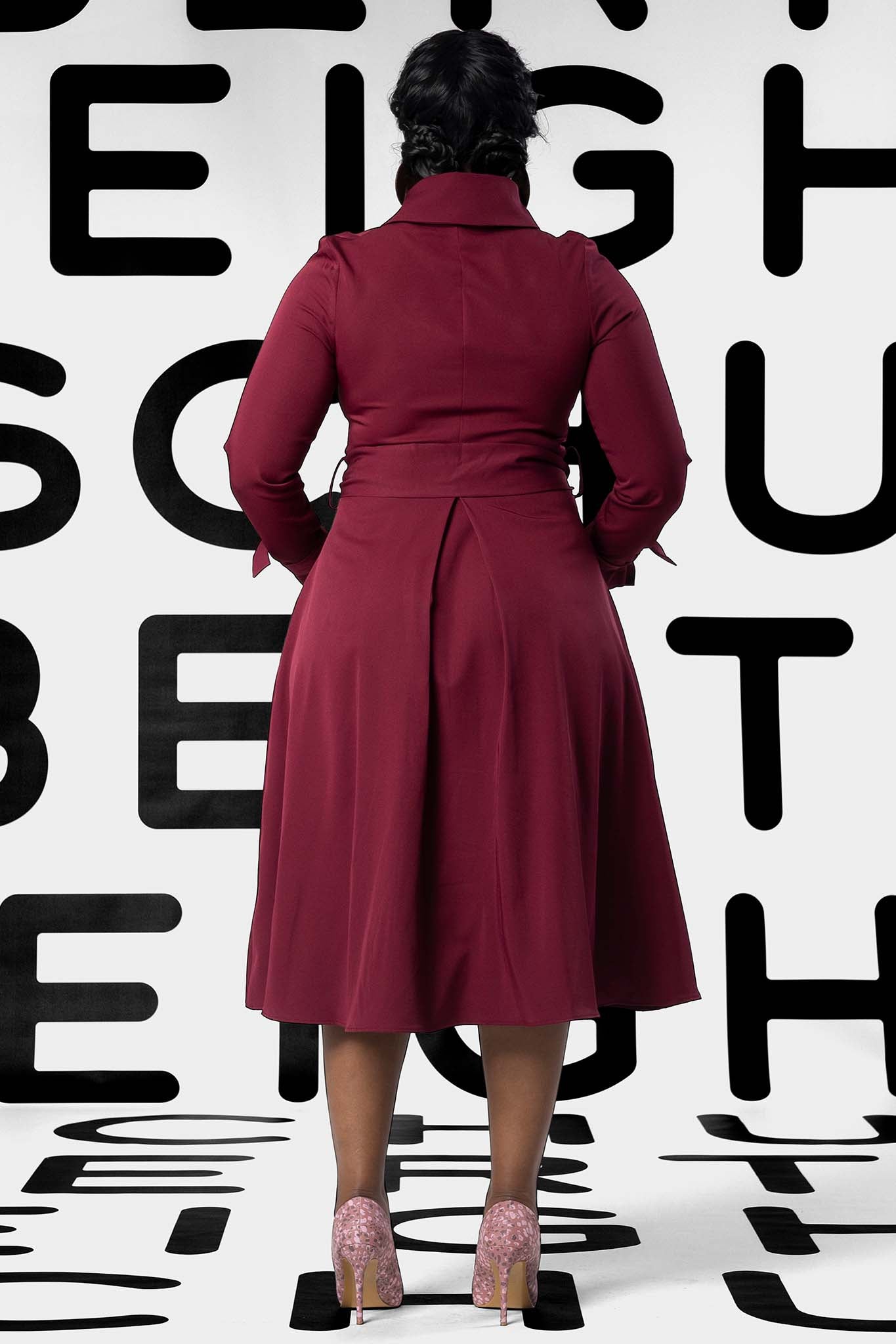IRIS Navy Coat Dresses Leigh Schubert