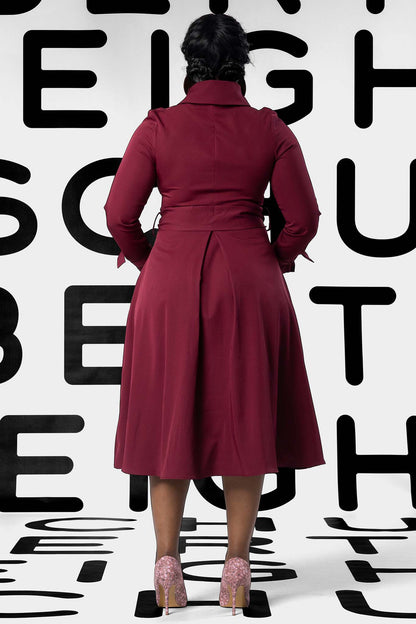 IRIS Navy Coat Dresses Leigh Schubert