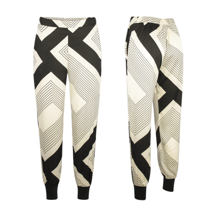 LEEZY Zig Zag Black Ivory Outfit Sets Leigh Schubert