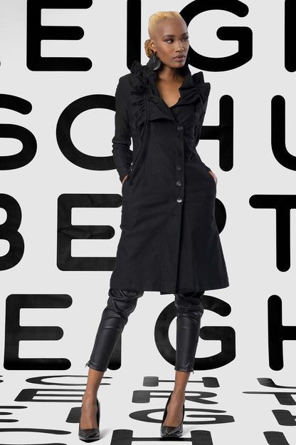 TONGA Black Coats & Jackets Leigh Schubert