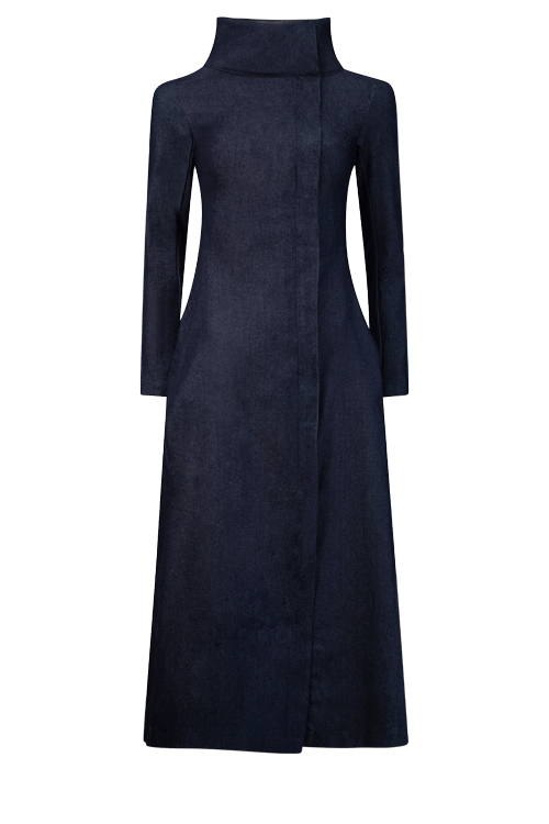 COURAGE Blue Denim Coat Dresses Leigh Schubert