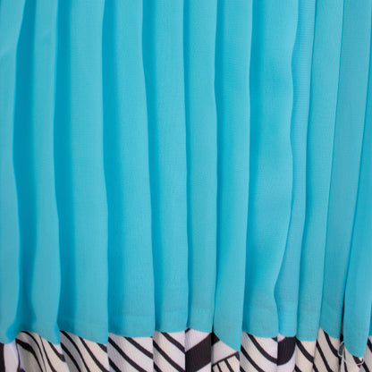DENVER Aqua Stripe Trims Dresses Leigh Schubert