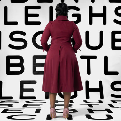 IRIS Red Coat Dresses Leigh Schubert