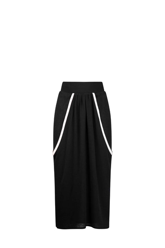 Leigh Schubert Skirts SYDNEY Black Ivory Piping