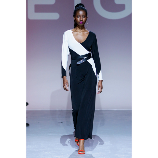 AVENGER Black Ivory Dresses Leigh Schubert