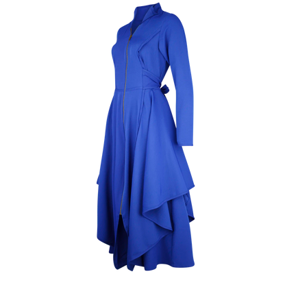 EXCELLA Azure Blue Coat Dresses Leigh Schubert
