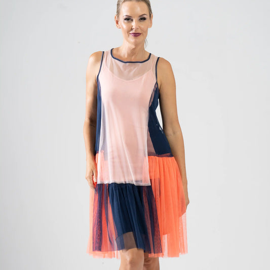 HELENA Navy Blush Lobster Dresses Leigh Schubert