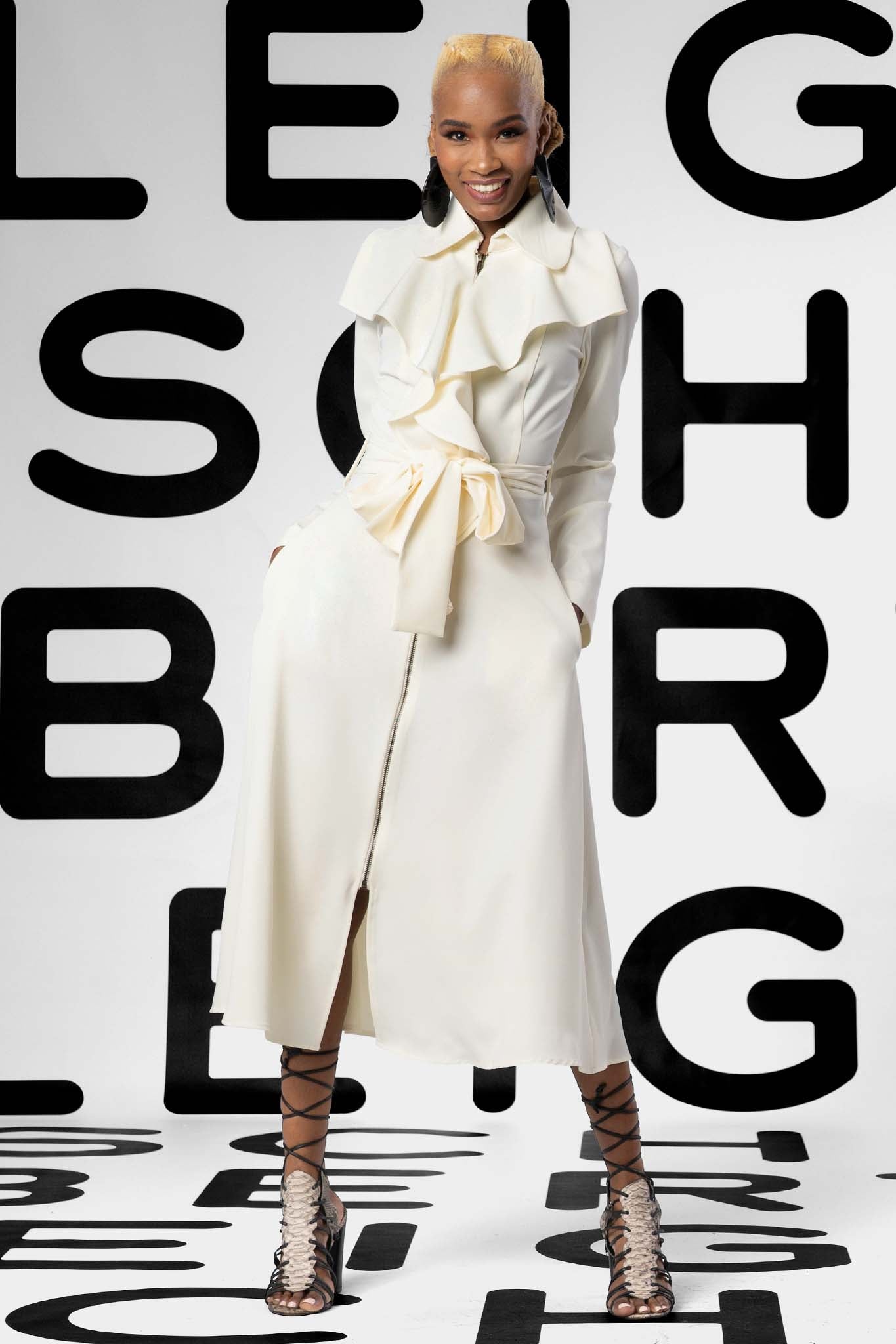 IRIS Navy Coat Dresses Leigh Schubert
