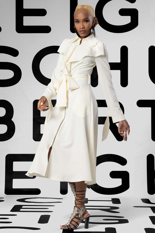 IRIS Navy Dresses Leigh Schubert