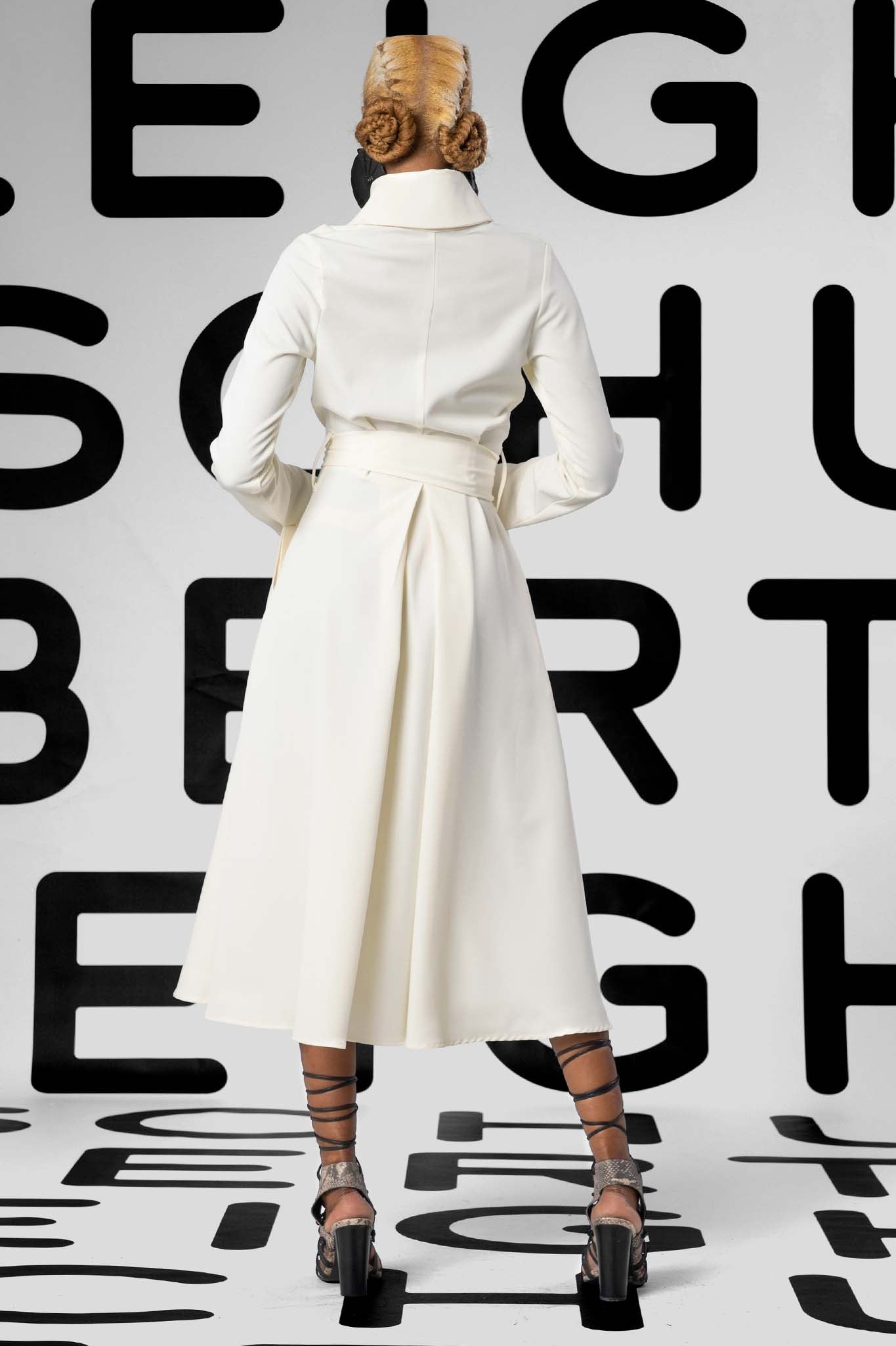IRIS Navy Coat Dresses Leigh Schubert