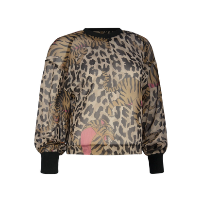 MAKUNDA Leopard Leap Print Stone Pink Shirts & Tops Leigh Schubert