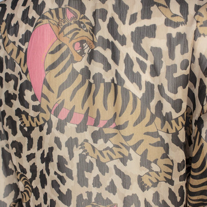 MAKUNDA Leopard Leap Print Stone Pink Shirts & Tops Leigh Schubert