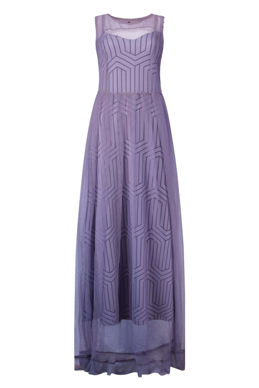 TEAGAN Grey Print Dresses Leigh Schubert