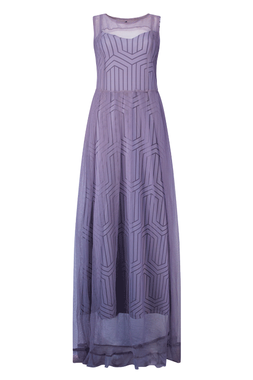 TEAGAN Grey Print Dresses Leigh Schubert