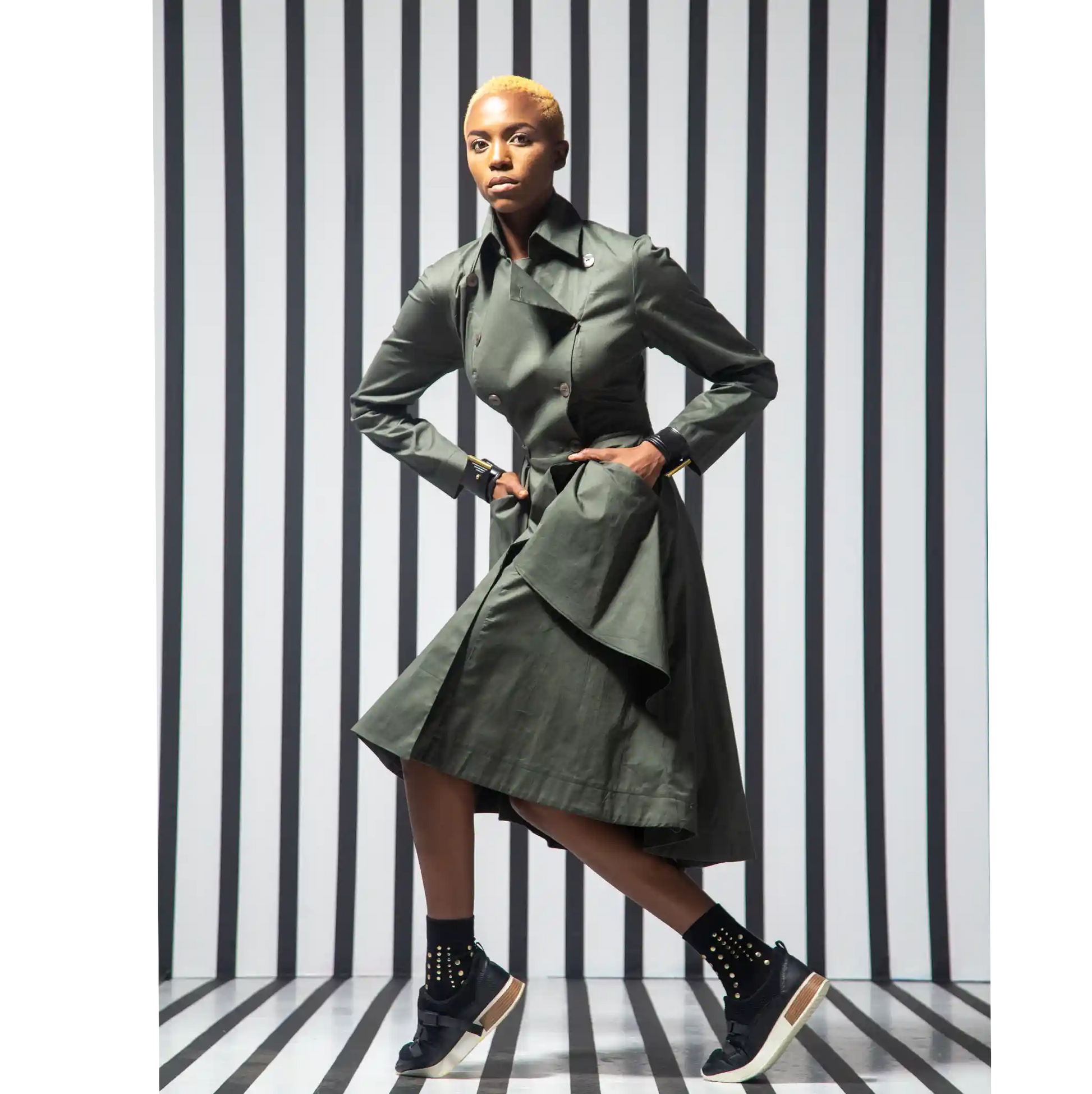 MONARCH Black Coat Dresses Leigh Schubert