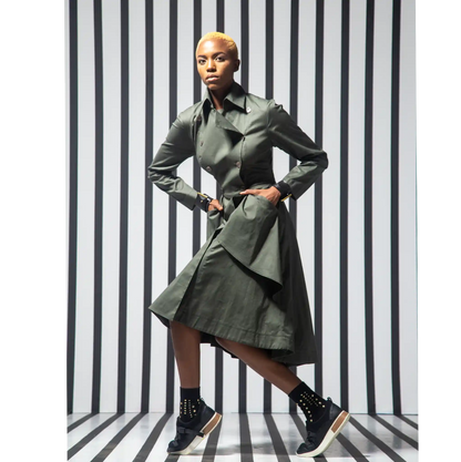 MONARCH Black Coat Dresses Leigh Schubert