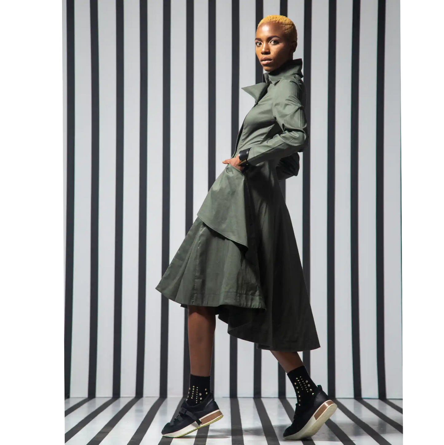 MONARCH Black Coat Dresses Leigh Schubert