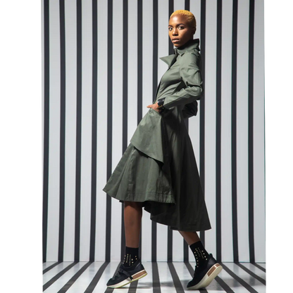 MONARCH Black Coat Dresses Leigh Schubert