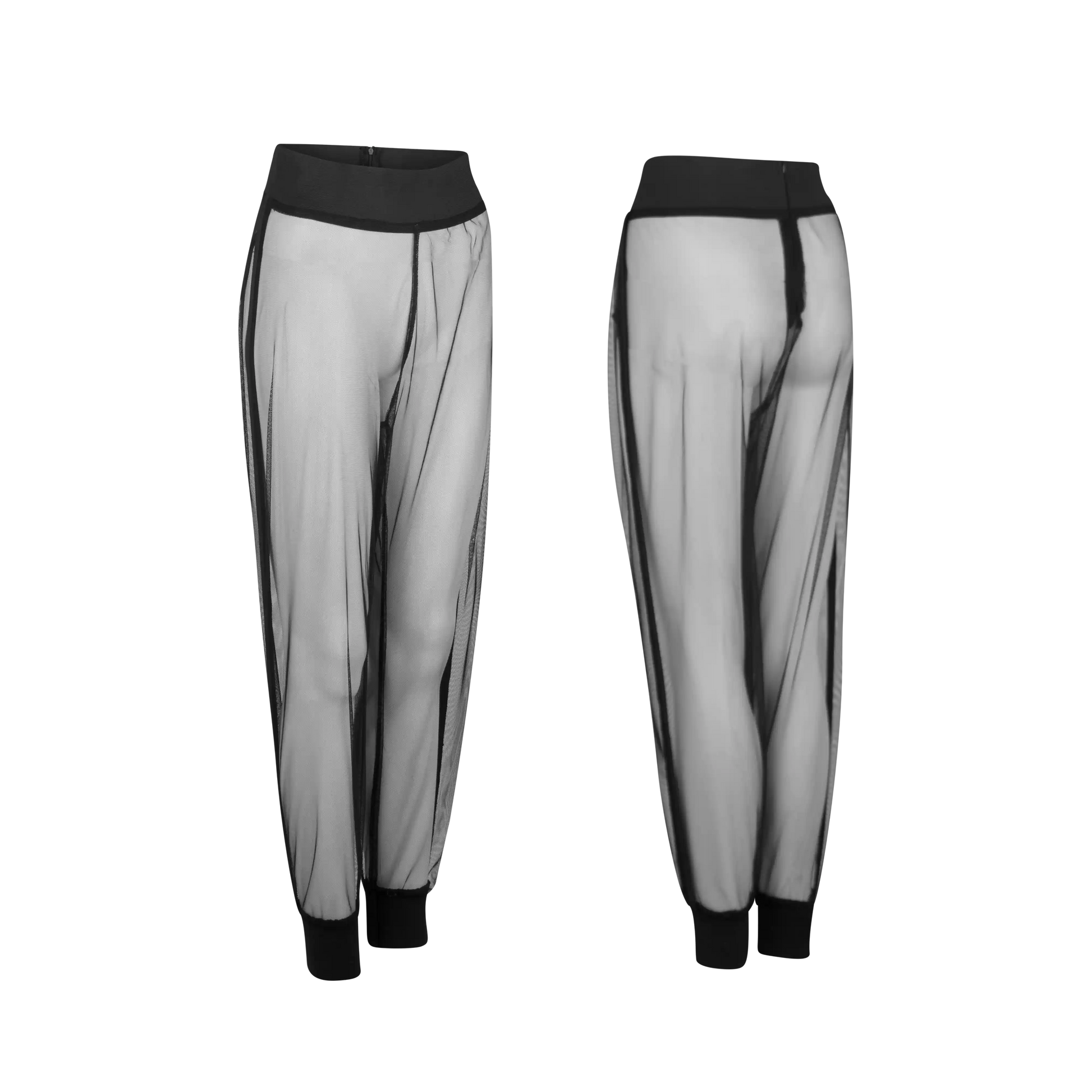 PIVOT Pants Sheer Tulle Black Pants Leigh Schubert