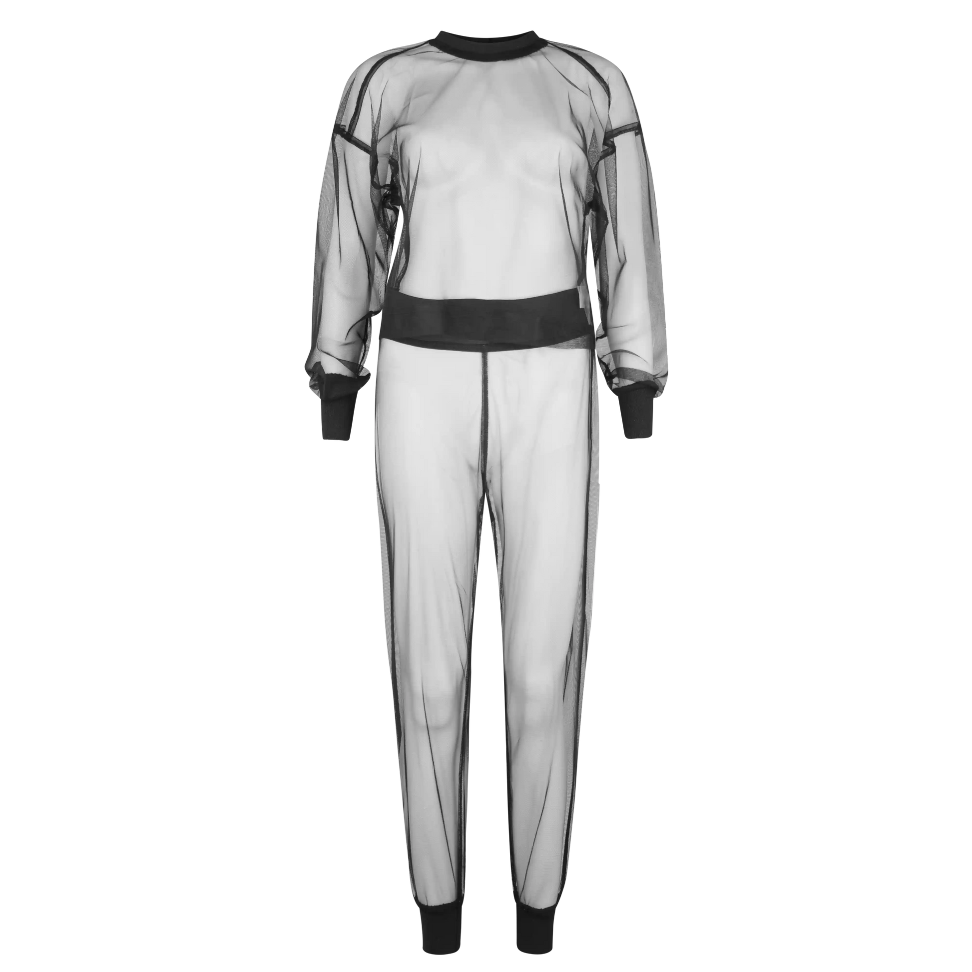 PIVOT Pants Sheer Tulle Black Pants Leigh Schubert