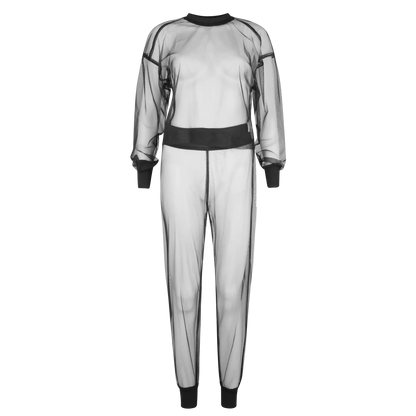 PIVOT Pants Sheer Tulle Black Pants Leigh Schubert