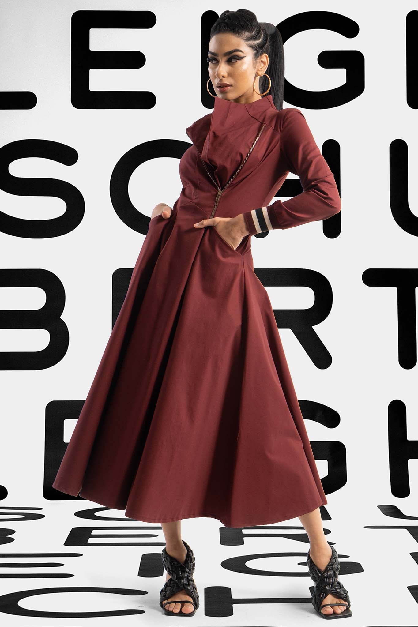 Leigh Schubert Coat Dresses ROBERTSON Emerald