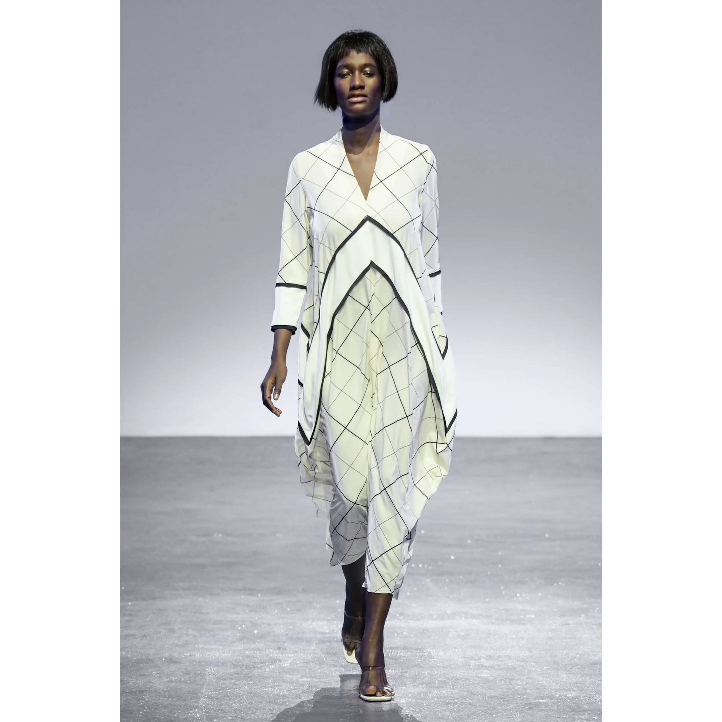 Leigh Schubert Dresses ROYCO Grid Print