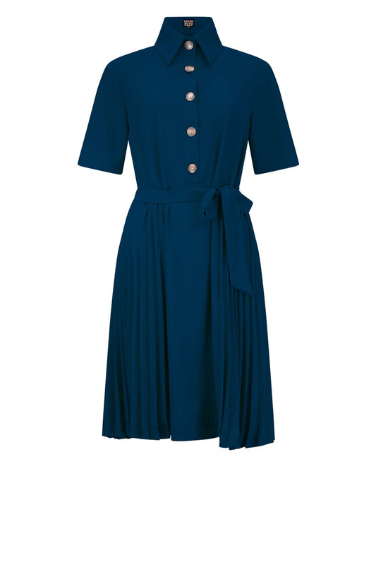 NOVAK Dark Blue Dresses Leigh Schubert