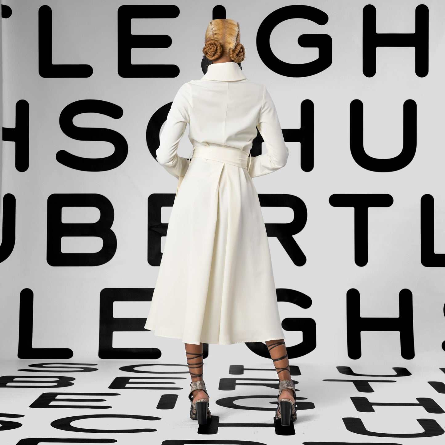 Leigh Schubert Coat Dresses IRIS White