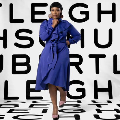 IRIS Azure Blue Coat Dresses Leigh Schubert