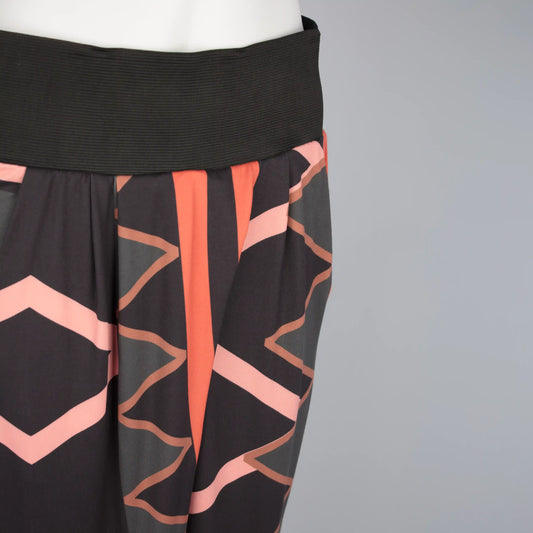 ROVA Jayden Print Navy Pants Leigh Schubert