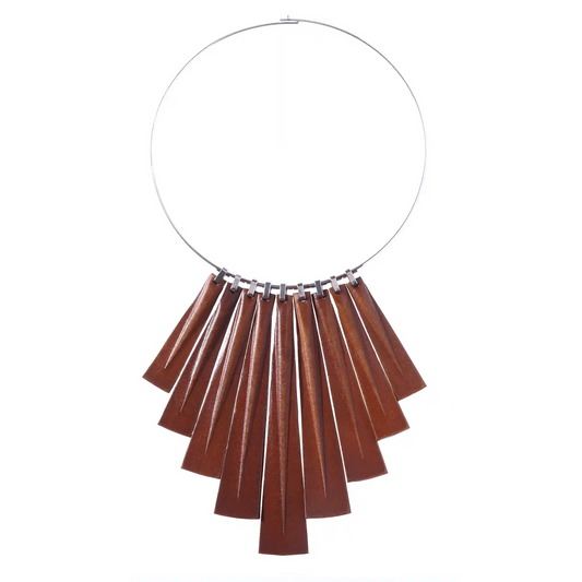 RAY NECKLACE Tan Accessories Clarisse Design