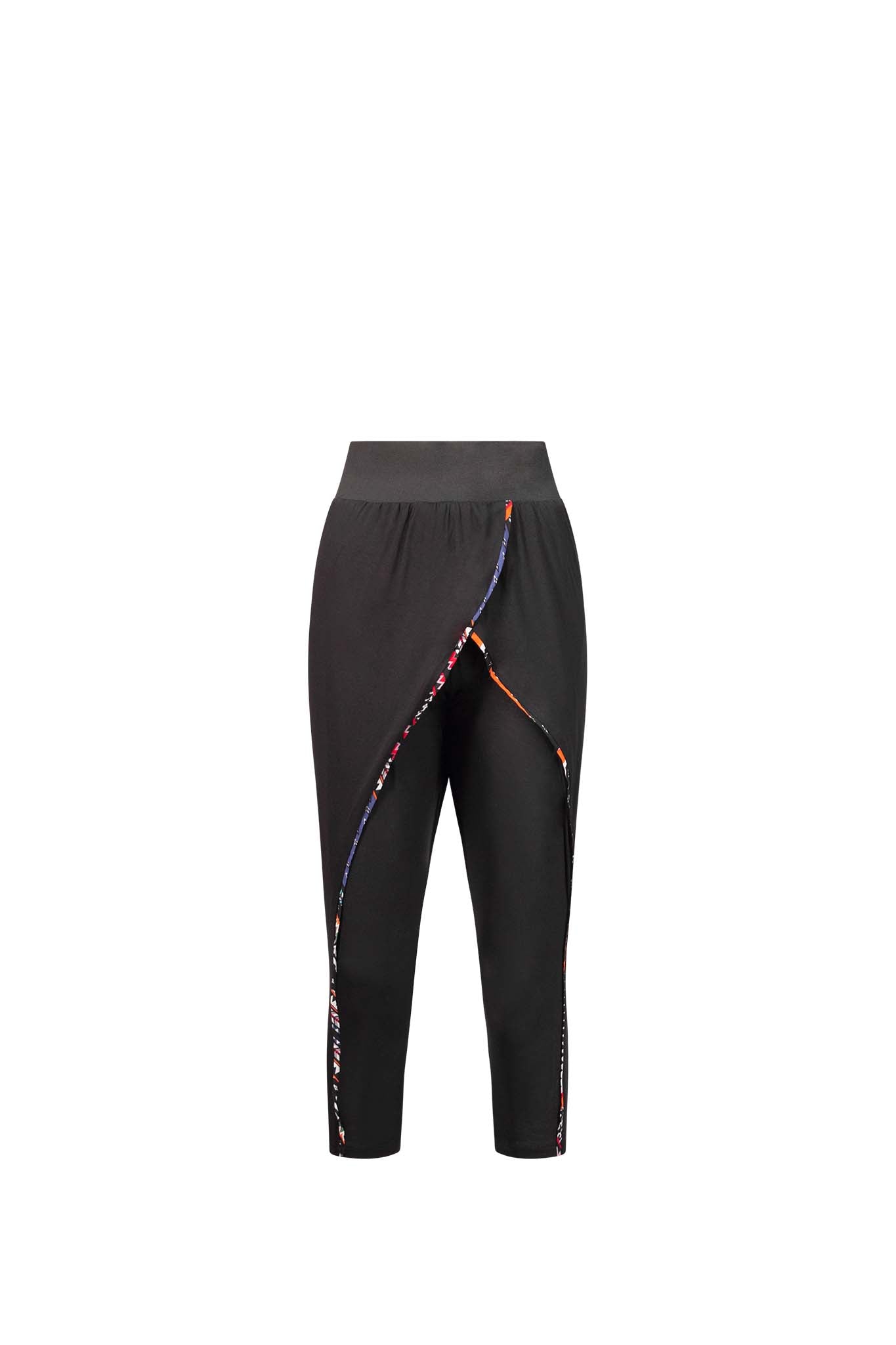 Leigh Schubert Pants JACKSON Black Multi trim