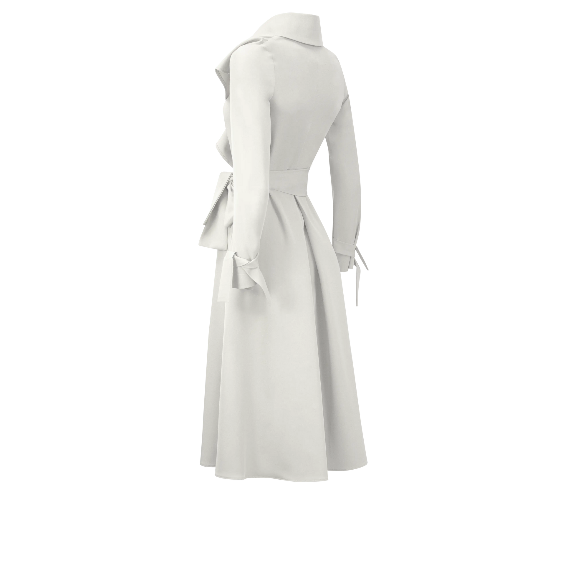 Leigh Schubert Coat Dresses IRIS White