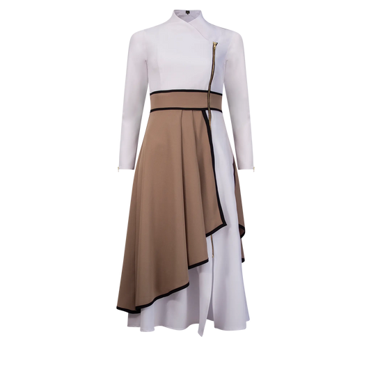 PAPRIKA White Mocha Coat Dresses Leigh Schubert