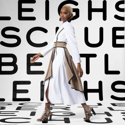 PAPRIKA White Mocha Coat Dresses Leigh Schubert