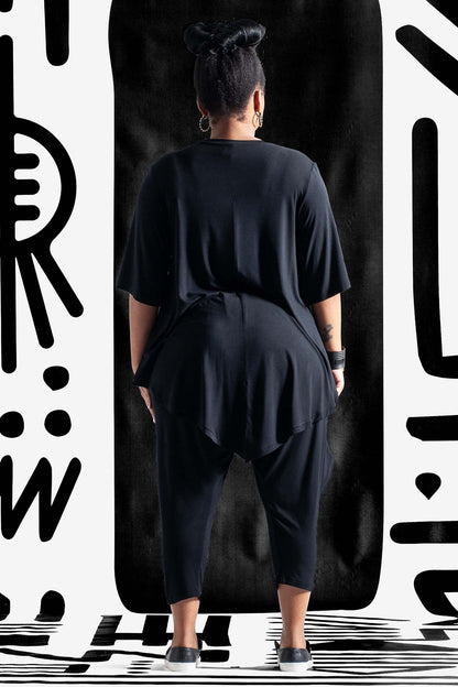 JANET Black Multi Trim Shirts & Tops Leigh Schubert