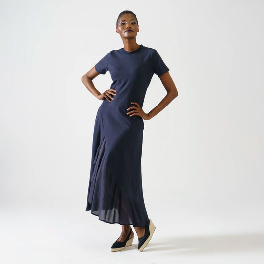 KAMONA Navy Dresses Leigh Schubert