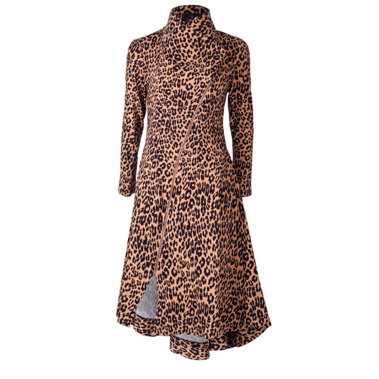 ATHLONE Leopard Toffee Coat Dresses Leigh Schubert