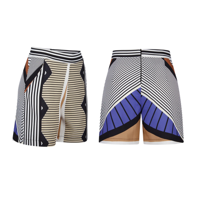 AYGENT SHORTS Azure Medal Print Shorts Leigh Schubert