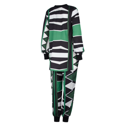 BRUMILDAH Forest Emerald Print Outfit Sets Leigh Schubert
