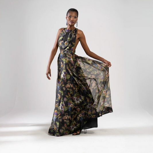 ELLE Paradise Print Black Occasion Wear Leigh Schubert