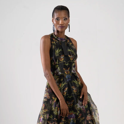 ELLE Paradise Print Black Occasion Wear Leigh Schubert