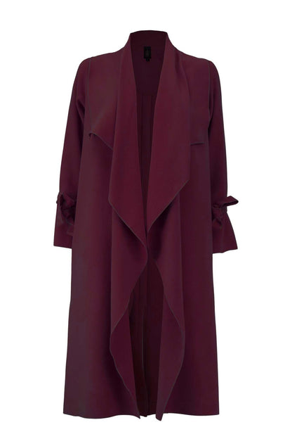 HADEDA Burgundy Coat Dresses Leigh Schubert